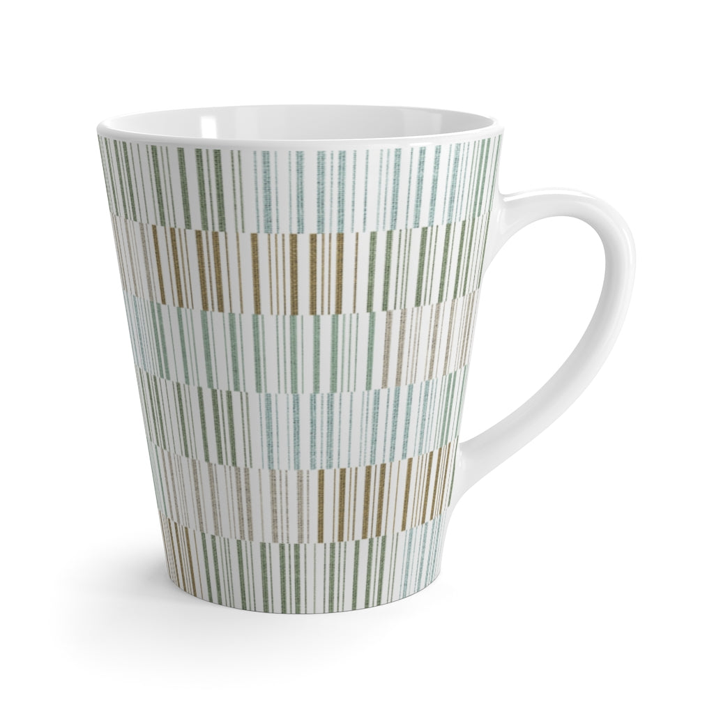 Traffic Code Latte Mug in Aqua