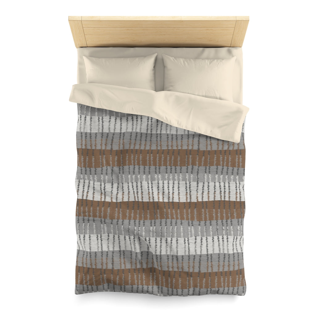 Bryce Canyon Microfiber Duvet Cover in Brown