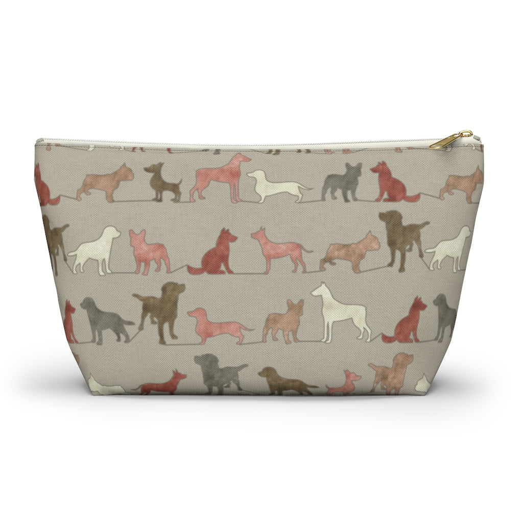 Dogs Accessory Pouch w T-bottom in Pink