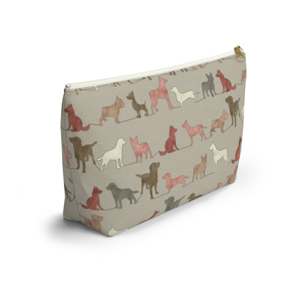 Dogs Accessory Pouch w T-bottom in Pink